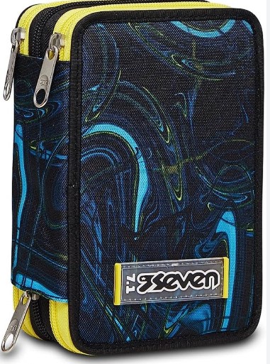 Descrizione SEVEN Astuccio Scuola 3 Zip Led Ballon